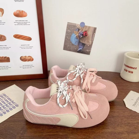 Damen Moderne Sneaker aus hochwertigem Wildleder und atmungsaktivem Obermaterial EB