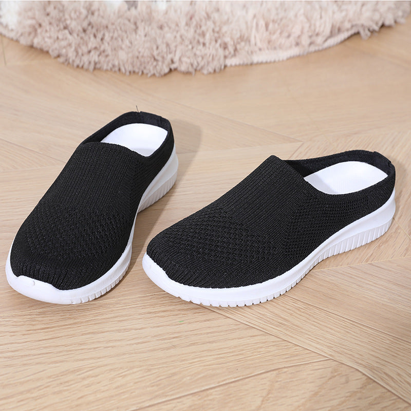 Damen bequeme und atmungsaktive Slip-On Sneaker EB