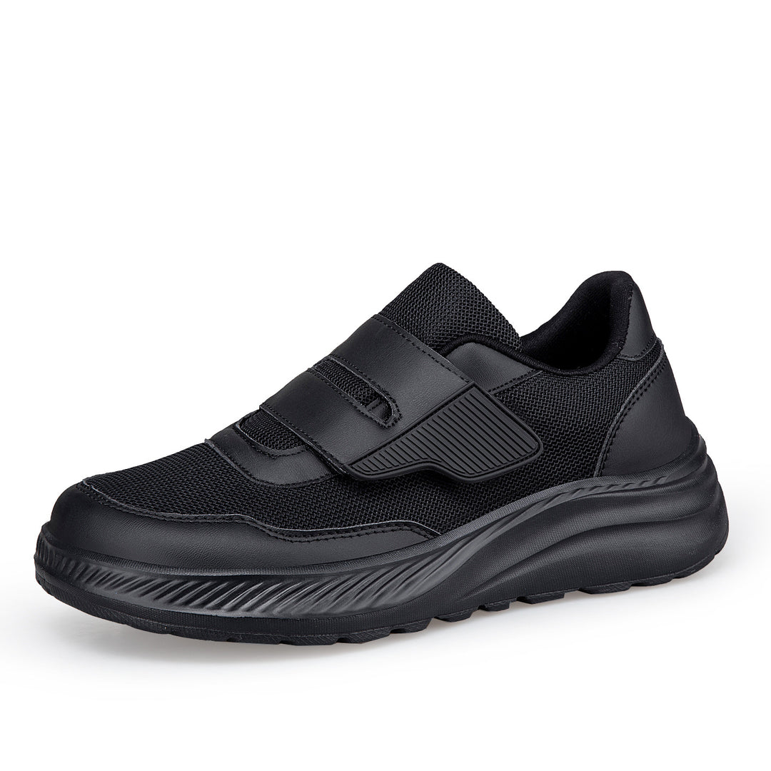Damen komfortable Slip-On Sneakers mit elastischem Klettverschluss EB
