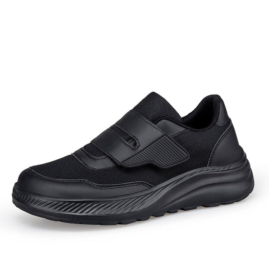 Damen komfortable Slip-On Sneakers mit elastischem Klettverschluss EB