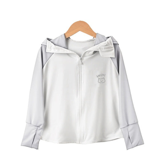 Damen atmungsaktive UV-Schutzjacke mit Kapuze EB