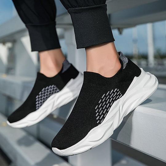 Damen Atmungsaktive Sneaker mit elastischem Strick-Obermaterial EB