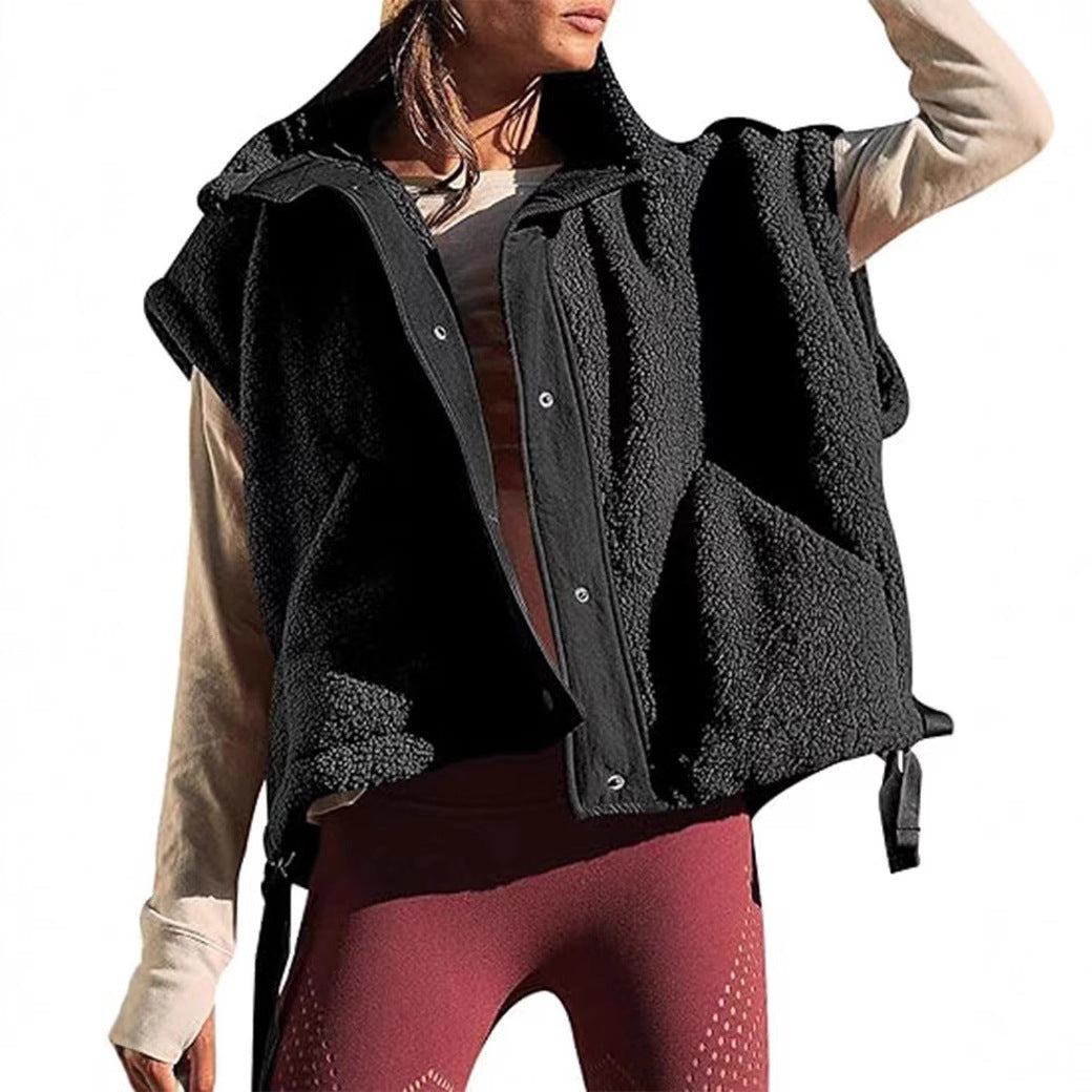 Damen Modische Fleece-Weste EB