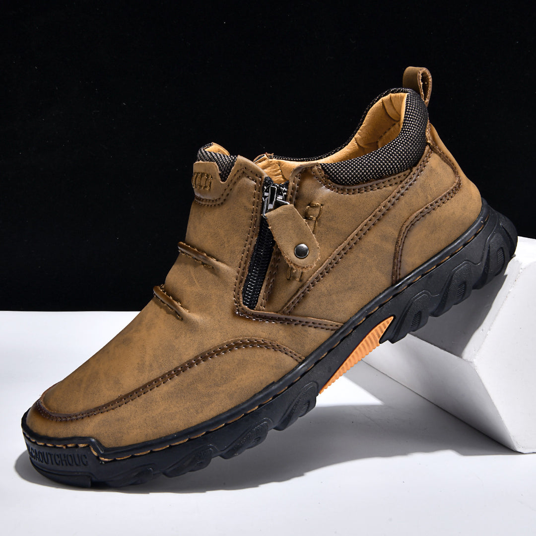 Herren Bequeme und elegante Stiefeletten mit Reißverschluss EB