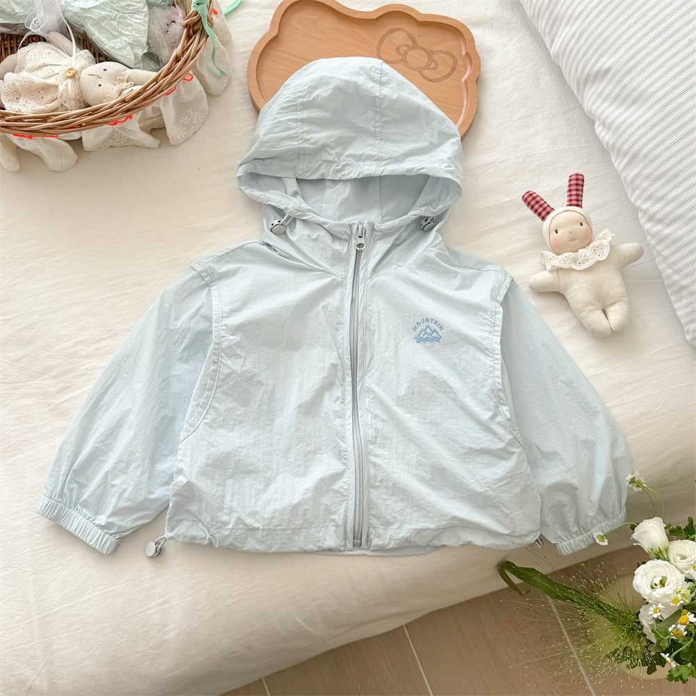 Unisex nan leichte Kapuzenwindjacke mit elastischen Bündchen und verstellbarem Kordelzugsaum EB
