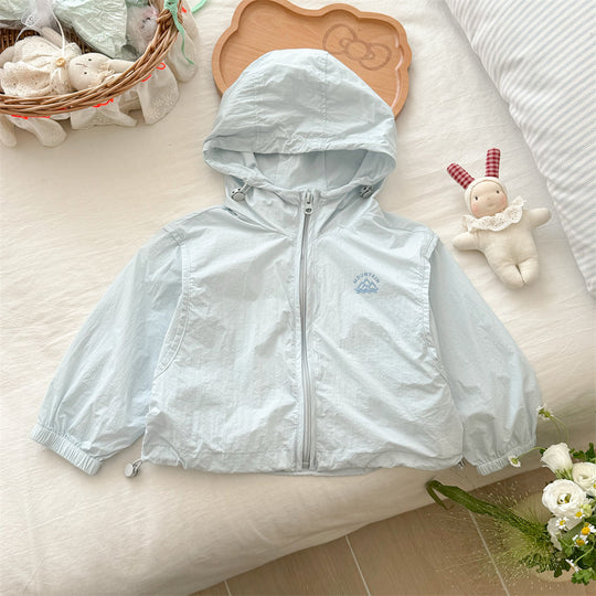 Unisex nan leichte Kapuzenwindjacke mit elastischen Bündchen und verstellbarem Kordelzugsaum EB