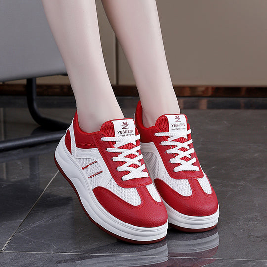 Damen Sportliche Sneakers mit atmungsaktivem Mesh-Obermaterial und bequemer Dämpfung EB