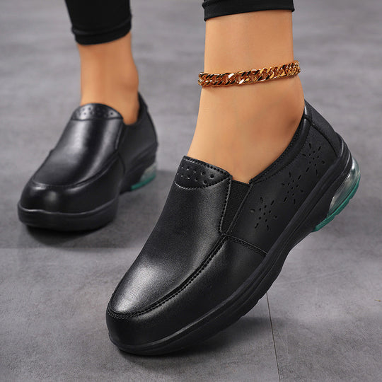 Damen Slip-On Freizeitschuhe mit atmungsaktiver Obermaterialstruktur und dämpfender Sohle EB