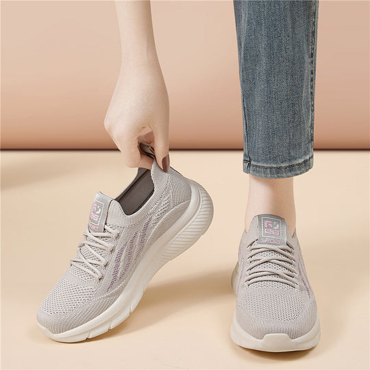 Damen Atmungsaktive Freizeitsneaker mit dämpfender Sohle EB