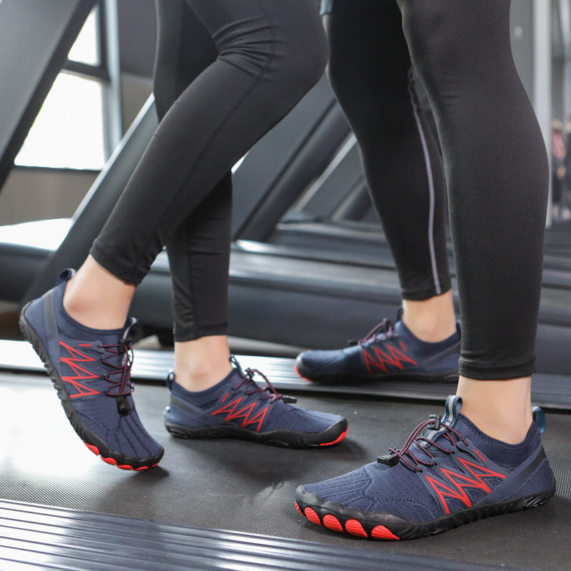 Damen Barfuß-Sportschuhe mit rutschfester Sohle und elastischem Schnellschnürsystem EB