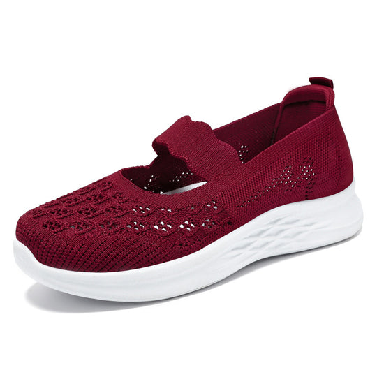Damen Bequeme und atmungsaktive Slip-On Freizeitschuhe EB