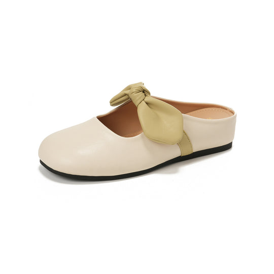 Damen Slip-On Mules mit modischem Schleifendetail EB