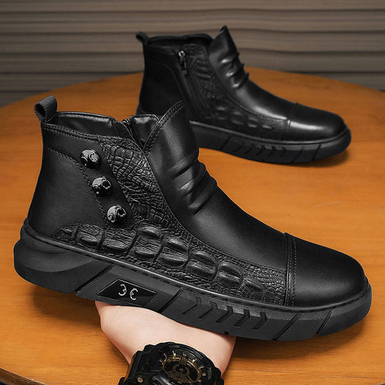 Damen Urbaner Leder Sneakers mit warmer Innenausstattung EB