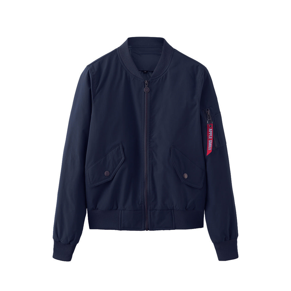 Damen sportliche Bomberjacke mit praktischen Taschen EB