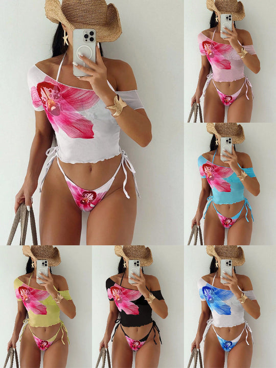 Damen Oberteil-Bikini mit floralem Design EB