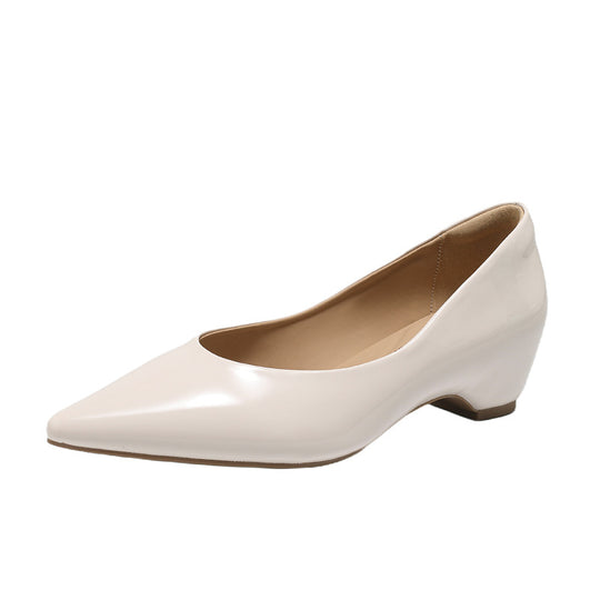 Damen elegante spitze Pumps mit metallic Oberfläche EB
