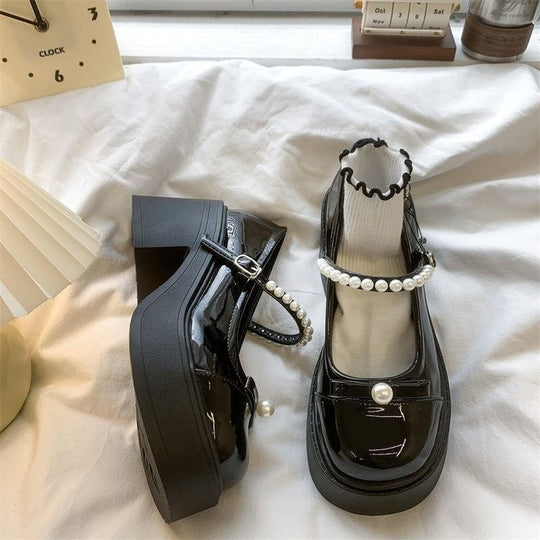 Damen Elegante Slingback-Pumps mit dekorativen Perlen und modischem Absatz EB