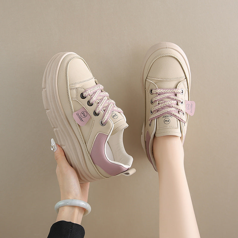 Damen Sneakers mit modischem Plateau und atmungsaktiver Obermaterialien EB