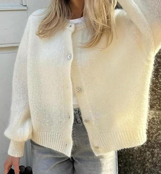 Damen kuscheliger Cardigan aus weichem Mohair EB