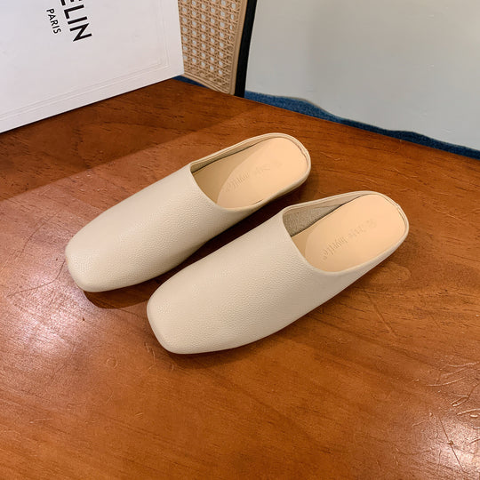 Damen Elegante und komfortable Leder-Mules EB