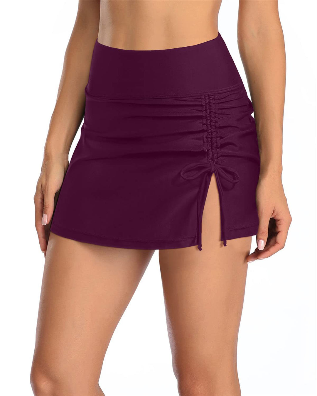 Damen Wickelrock mit seitlichem Raffungselement EB