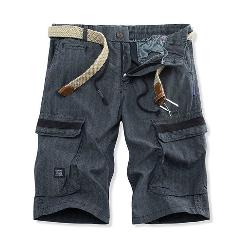 Herren Cargo-Shorts mit praktischem Gummizug und mehreren Taschen EB