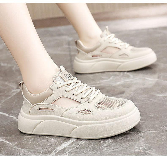 Damen Sportliche Sneakers mit atmungsaktiver Mesh-Oberfläche und innovativem Sohlenprofil EB