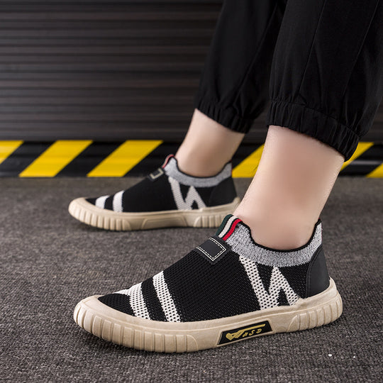 Damen Atmungsaktive Slip-On Sneakers mit flexiblem Obermaterial EB