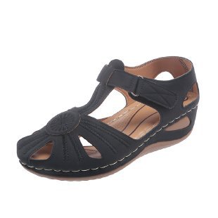 Damen komfortable Wedge-Sandalen mit ergonomischem Fußbett EB