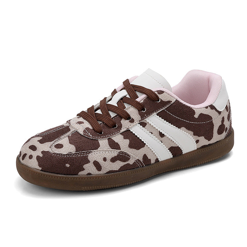 Damen Sportliche Sneakers im trendigen Mustermix EB