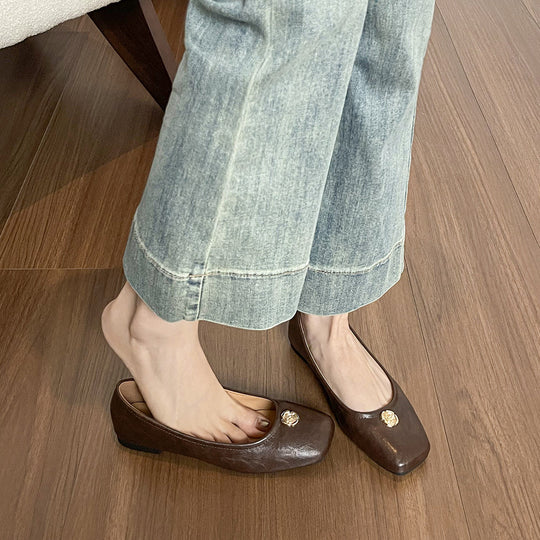 Damen Ballerinas mit dekorativem Schmuckdetail EB