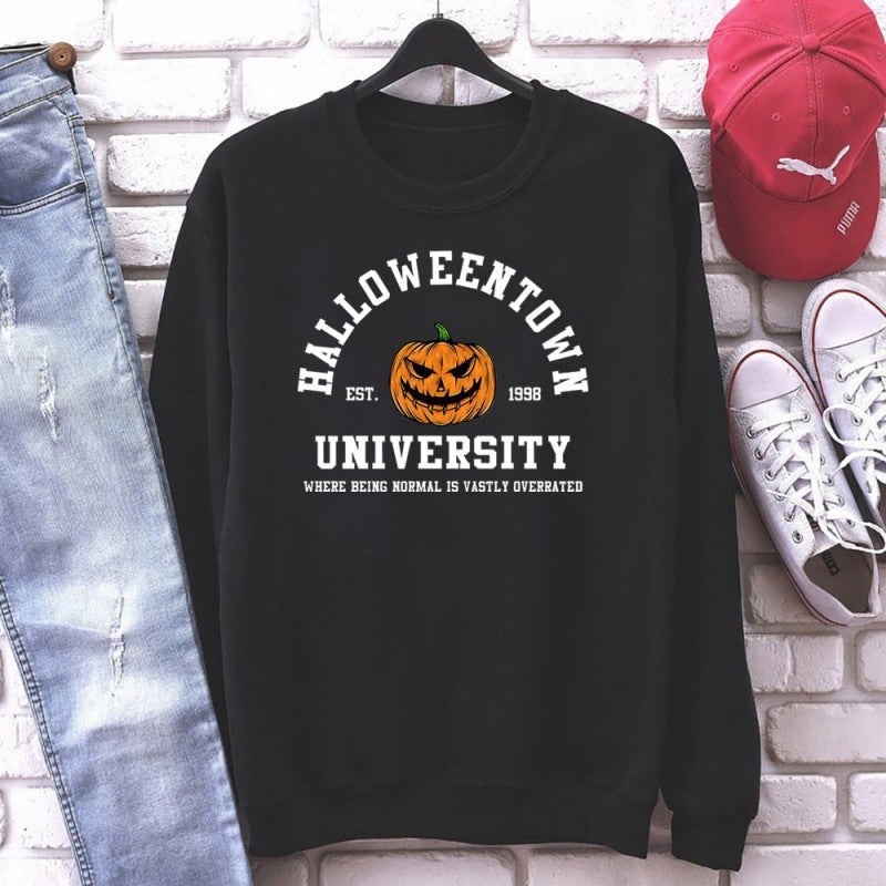 Damen Sweatshirt mit kreativem Halloween-Design und bequemer Passform EB
