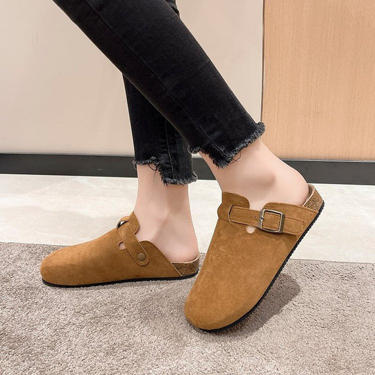 Damen Bequeme Clogs mit verstellbarem Riemen und ergonomischer Sohle EB