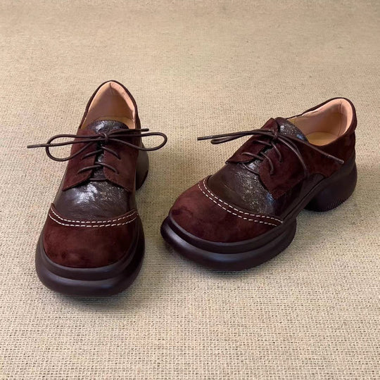 Damen Bequeme und elegante Schnürschuhe mit modischen Akzenten EB