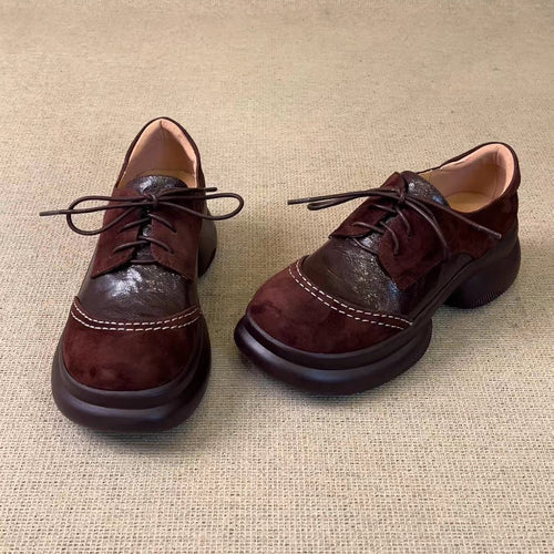 Damen Bequeme und elegante Schnürschuhe mit modischen Akzenten EB