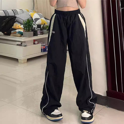 Damen Freizeithose mit seitlichen Kontraststreifen und elastischem Bund EB