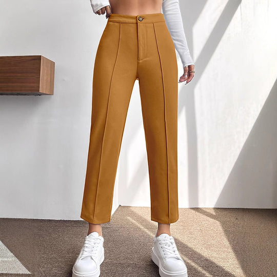 Damen elegante chino Hose mit taillierter Passform EB