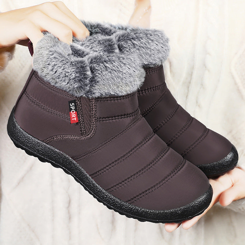 Damen Isolierte Winterstiefel mit rutschfester Sohle und kuscheligem Innenfutter EB