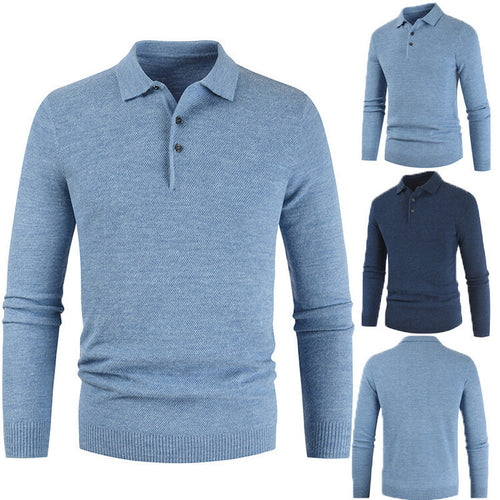 Herren langärmliges Poloshirt EB