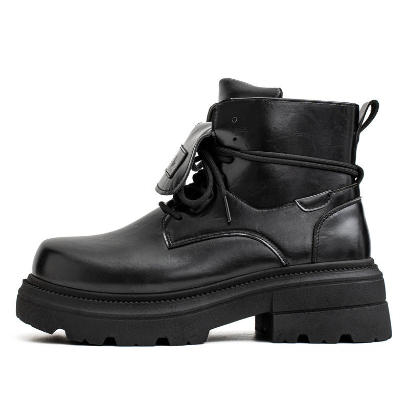 Damen Robuste und stylische Schnürstiefel mit modischem Design EB