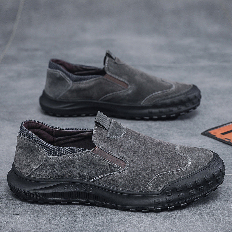 Herren bequeme Slipper aus Wildleder EB