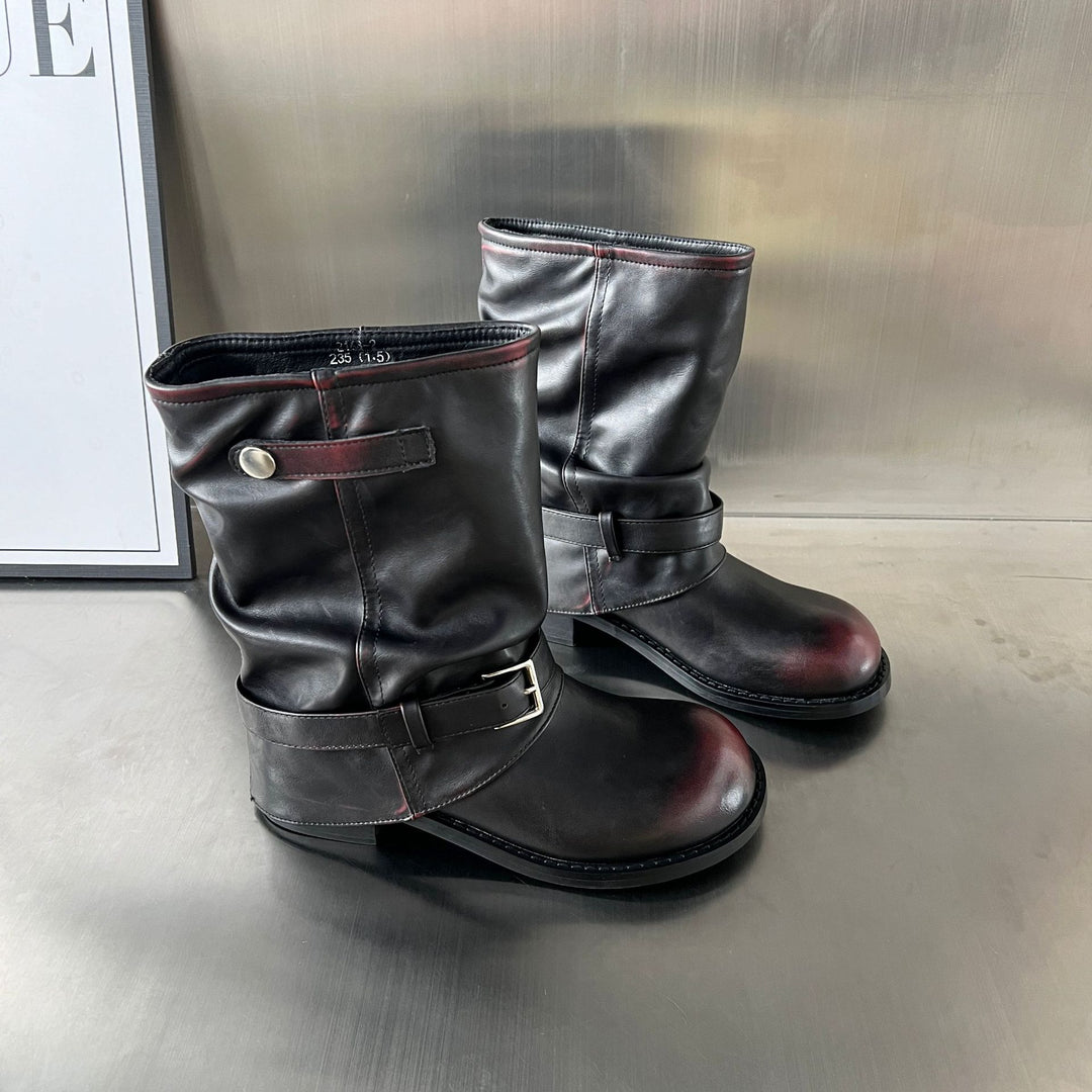 Damen Stiefel mit modischer Schließenverzierung und flexiblem Komfort EB