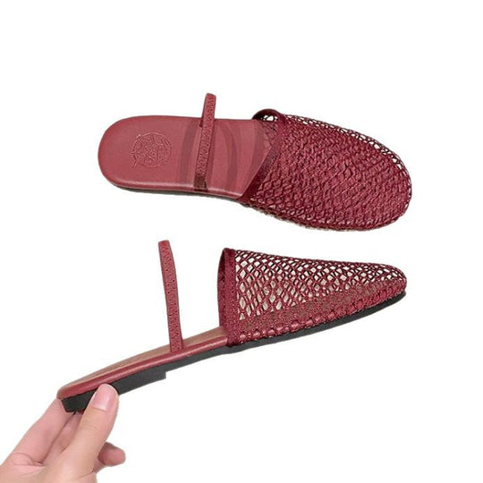 Damen komfortable und elegante offene Pantoletten EB