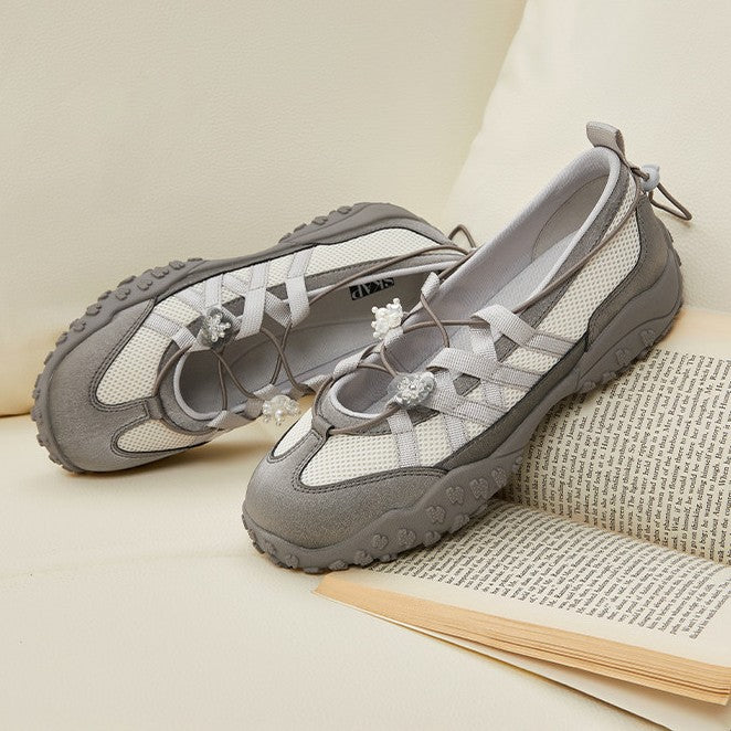 Damen Outdoor-Schuhe mit atmungsaktivem Mesh und rutschfester Sohle EB