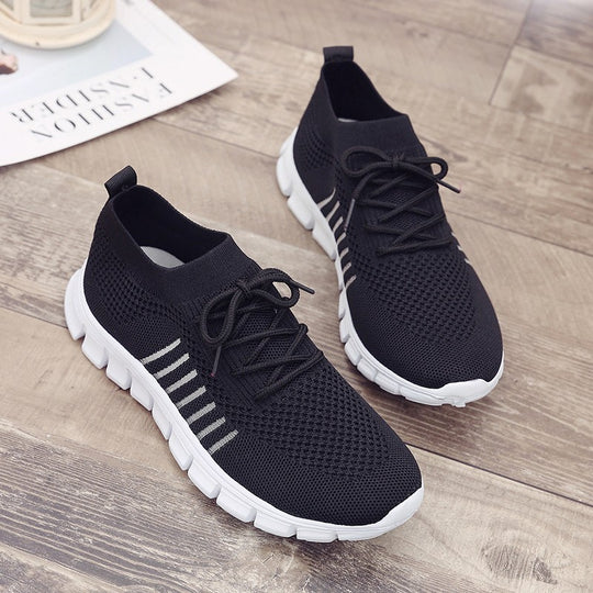 Damen Sportliche Lauf-Sneaker mit sehr atmungsaktivem Mesh-Obermaterial EB