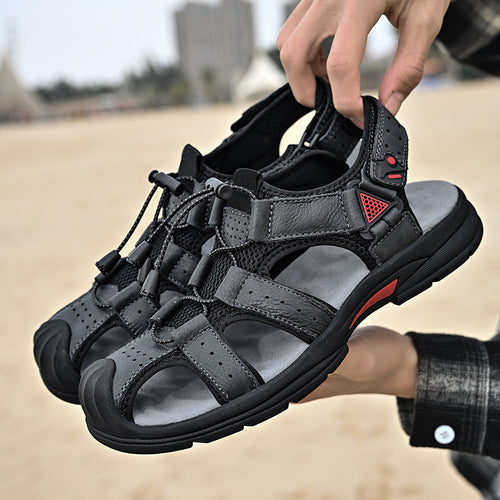 Damen Sandalen mit atmungsaktiven Netz-Elementen und rutschfester Sohle EB