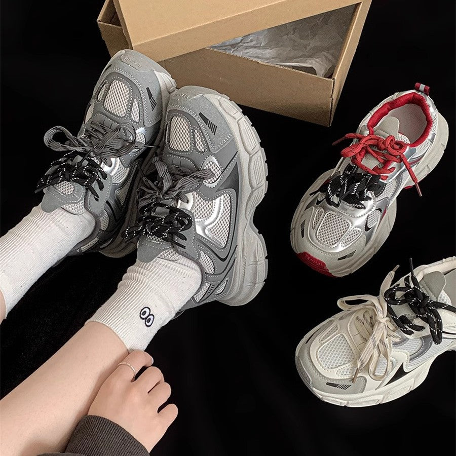 Damen Sportliche Sneakers mit atmungsaktiver Mesh-Oberfläche und federleichtem Dämpfungssystem EB