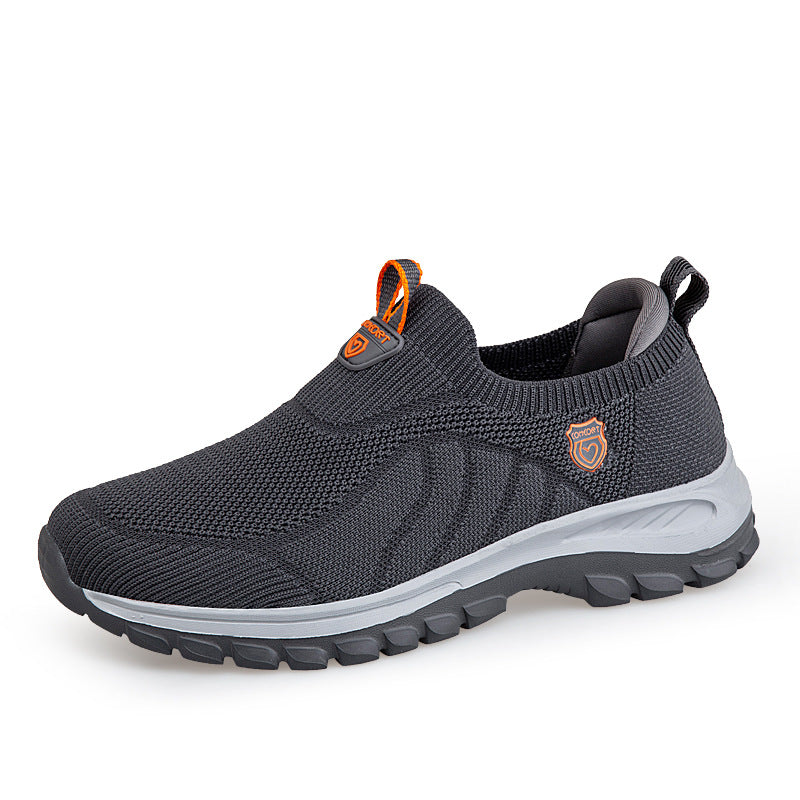 Damen Bequeme Slip-On Sneakers mit atmungsaktivem Mesh-Obermaterial EB