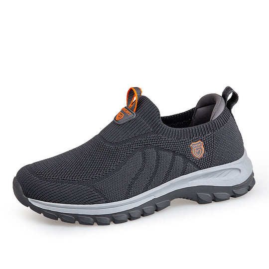 Damen Bequeme Slip-On Sneakers mit atmungsaktivem Mesh-Obermaterial EB