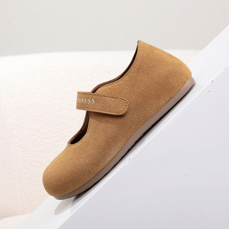 Damen Komfortable Ballerinas mit verstellbarem Riemen EB